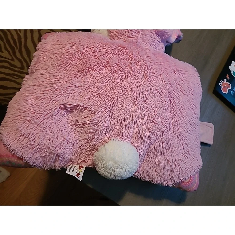 Pillow Pets Original Springtime Pink Bunny 18" Rare - Picture 8 of 9